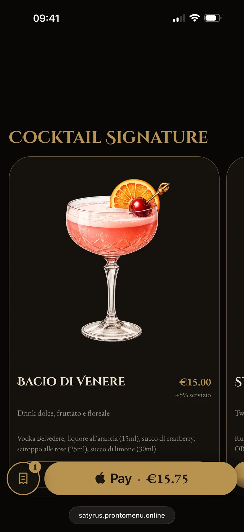 Satyrus menu
